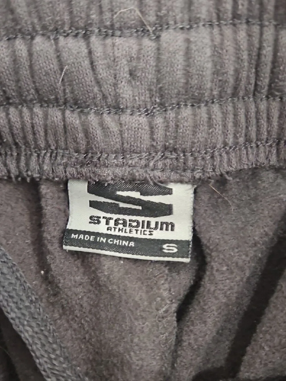 Stadium Athletics Black Sweatpants with Yellow Iowa Logo